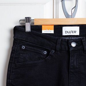 NWT - Duer Fireside Denim Mid Rise Skinny - Black